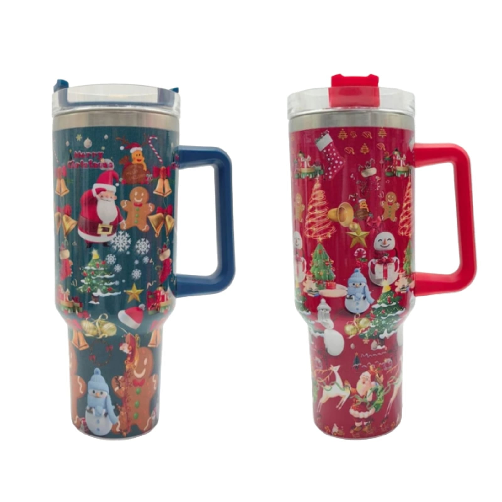 40Oz Travel Tumbler: Christmas Themed