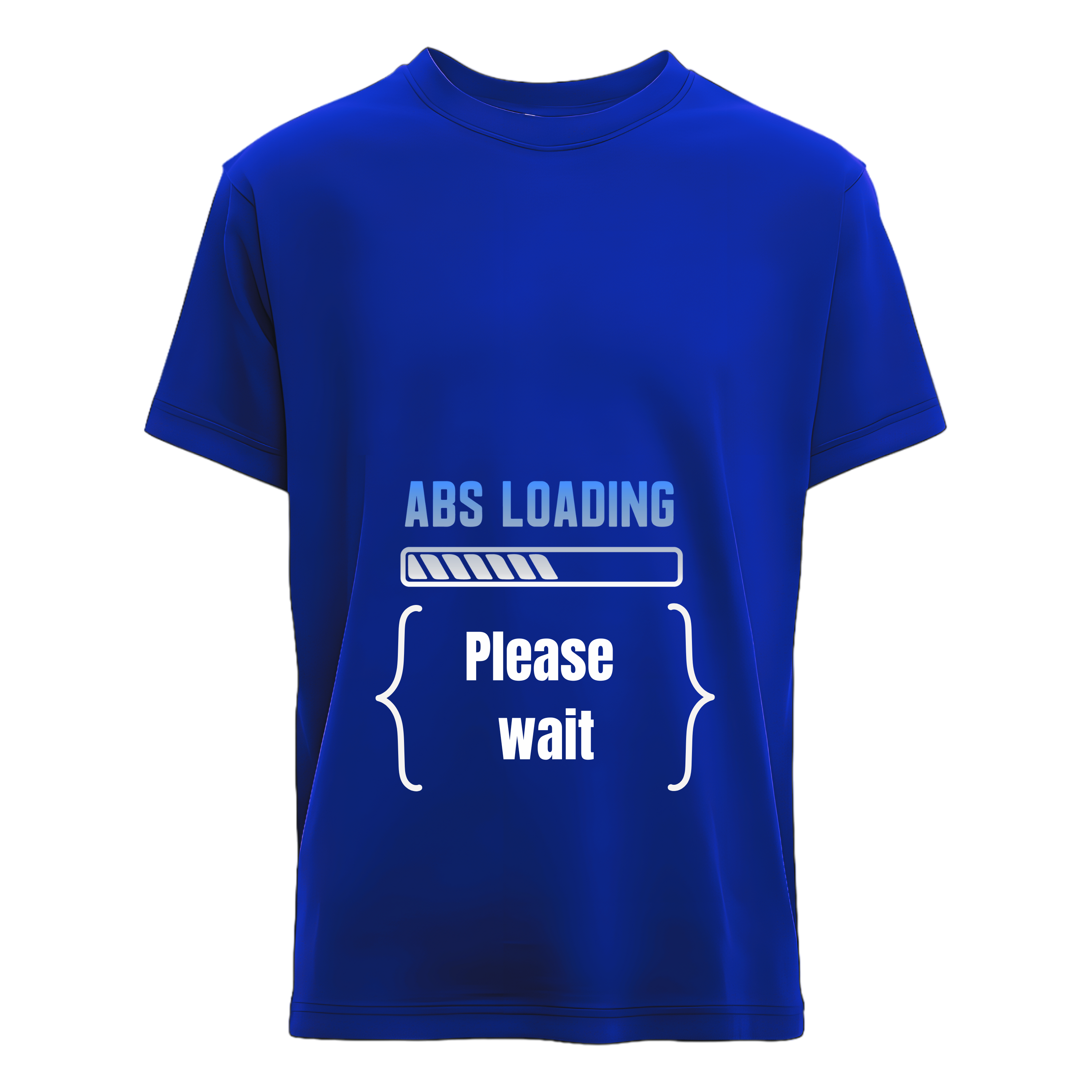 "Abs Loading" - Humorous T-shirt - Blue - Lifestyle Gifting