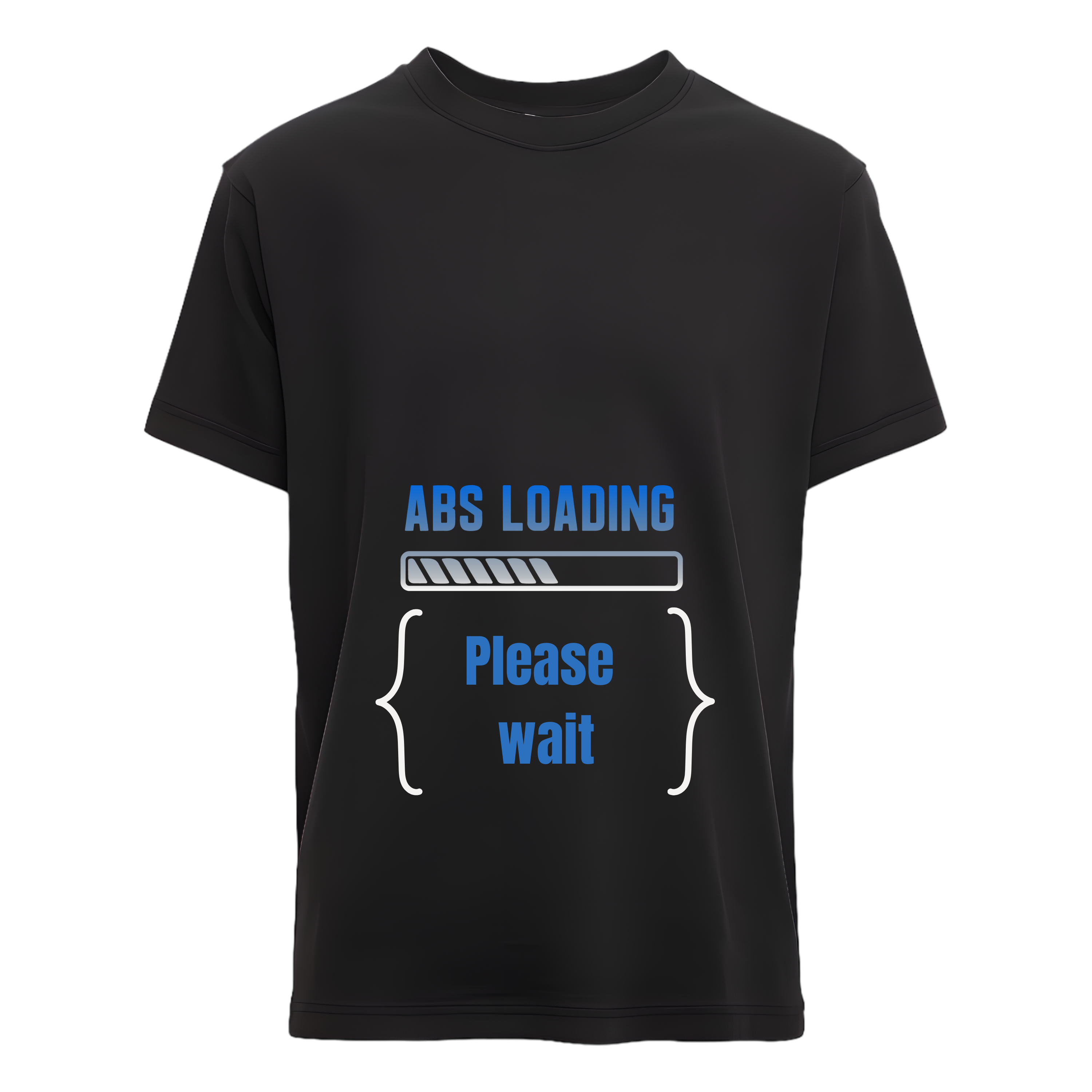 "Abs Loading" - Humorous T-shirt - Black - Lifestyle Gifting
