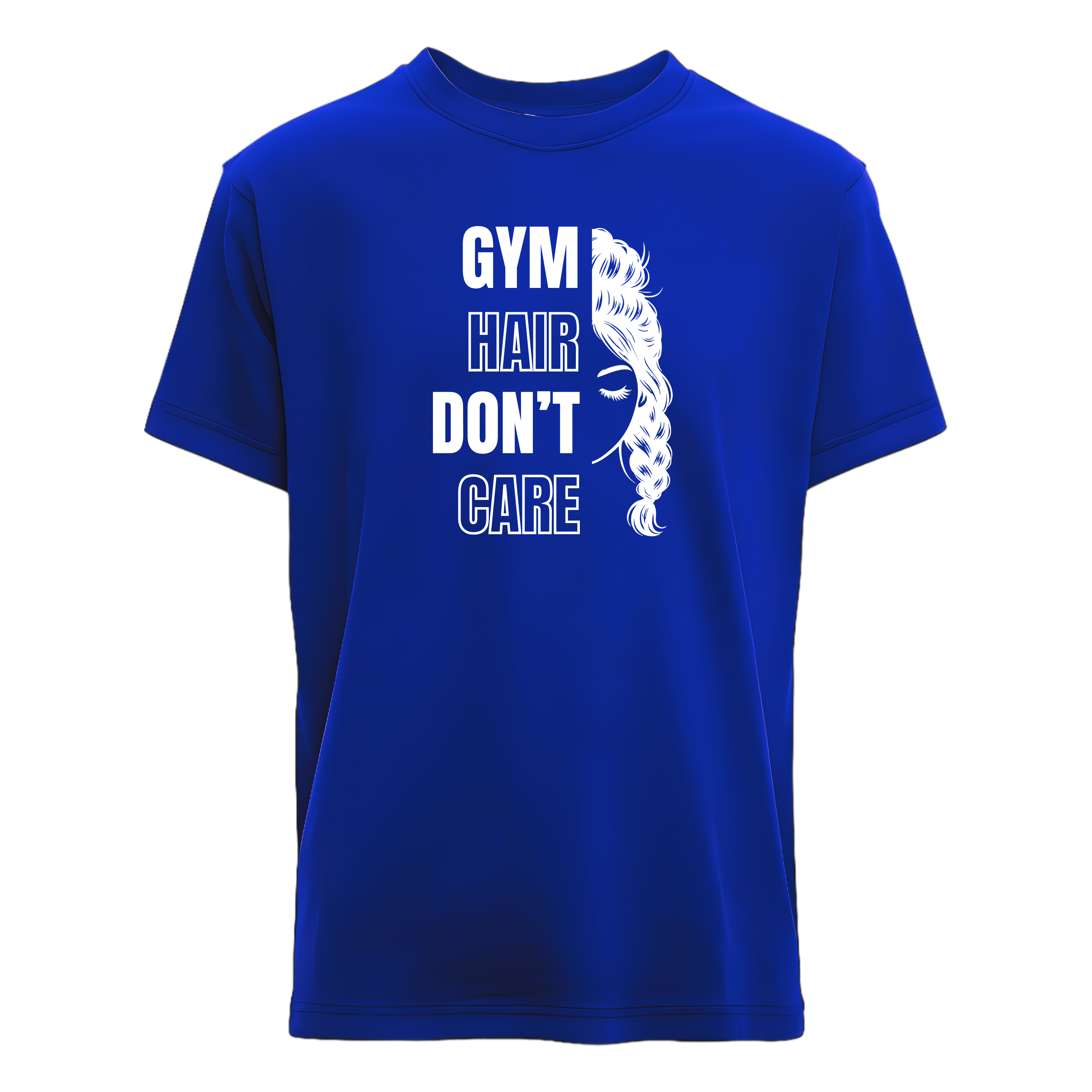 "Gym Hair" - Humorous T-shirt - Blue - Lifestyle Gifting