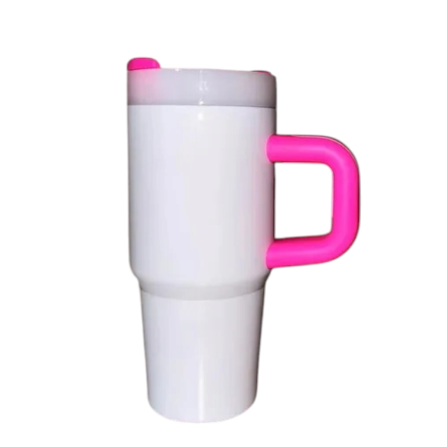 14Oz Travel Tumbler: Colour Handle: Sublimation & Personalization Made Easy