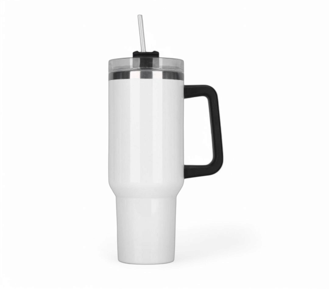40Oz Travel Tumbler: Colour Handle: Sublimation & Personalization Made Easy