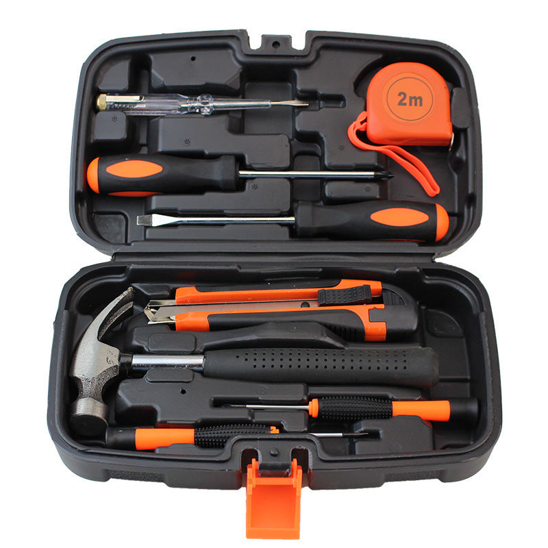 9-Piece Household Toolbox Set – Essential DIY Hand Tools