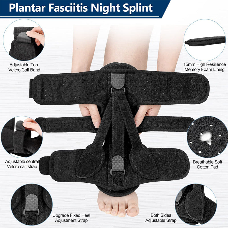 Foot and Ankle Fixed Orthotic Support – Stabilizing Brace (Grey)