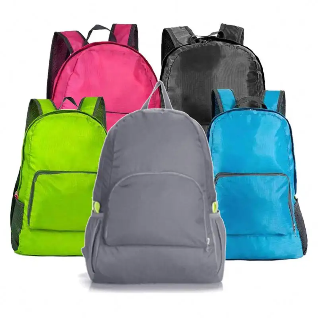 Waterproof Foldup Backpack: Personalize with DTF Application