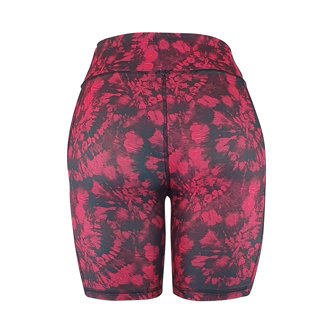 Red splash - Soft Activewear Shorts with pockets