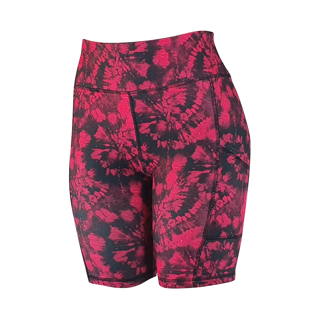 Red splash - Soft Activewear Shorts with pockets