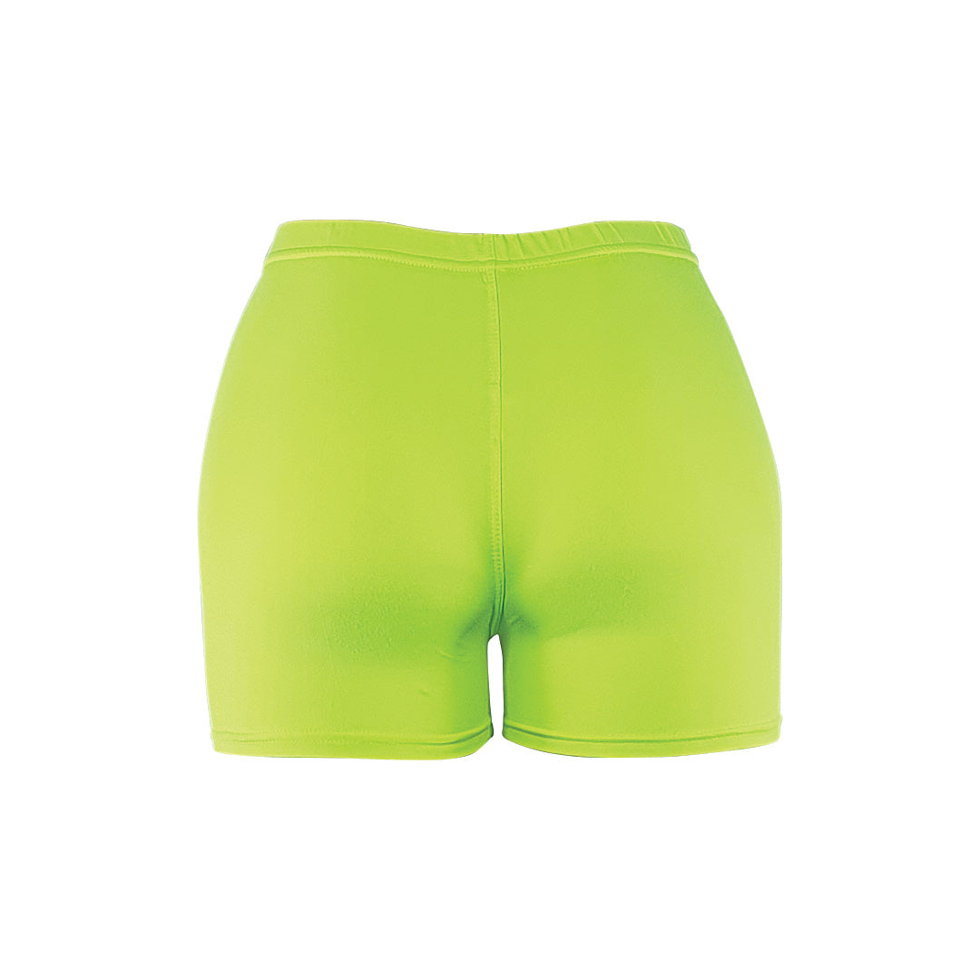 Luminous yellow shorts - Soft light weight Shorts with elastic waistband