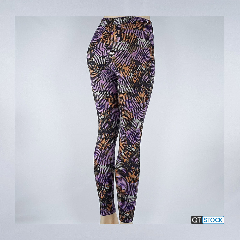 LulaRoe OS Leggings 088 Floral Geometric