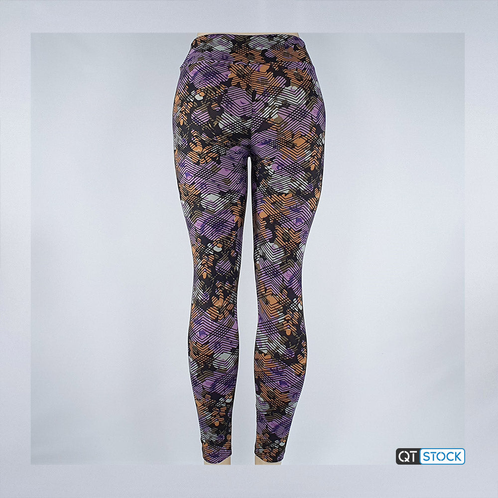 LulaRoe OS Leggings 088 Floral Geometric