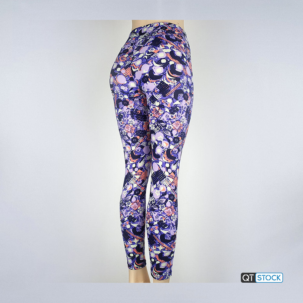 LulaRoe OS Leggings 111 Floral Geometric