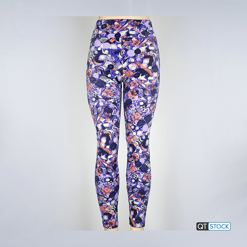 LulaRoe OS Leggings 111 Floral Geometric