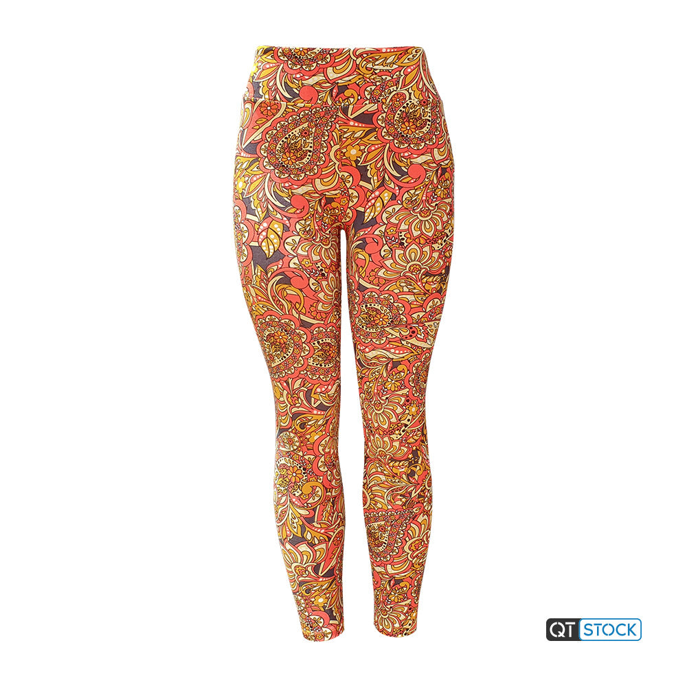 LuLaRoe NWT - - Women's Orange Floral Leggings - $24 New With Tags - From  Dogwood