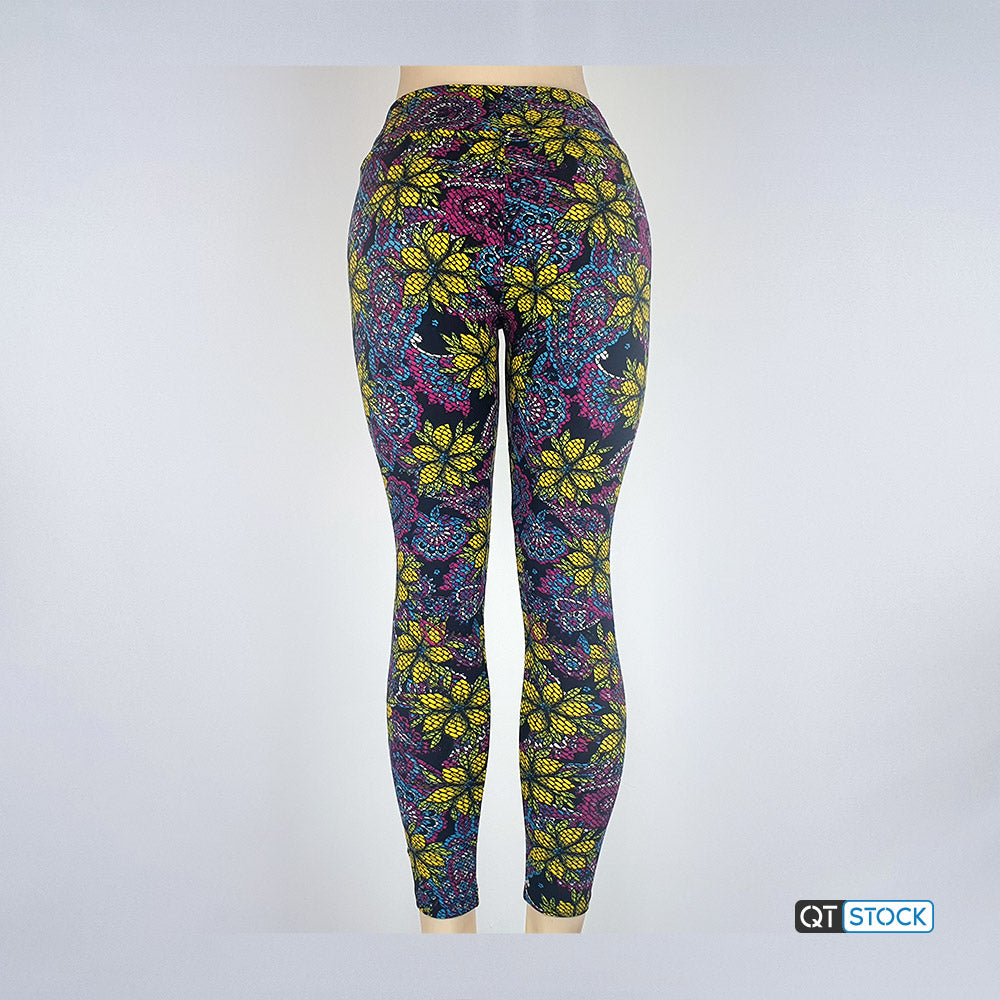 LulaRoe OS Leggings 062 Floral Paisley
