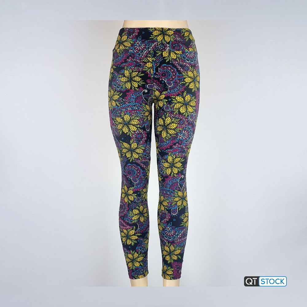 LulaRoe OS Leggings 062 Floral Paisley