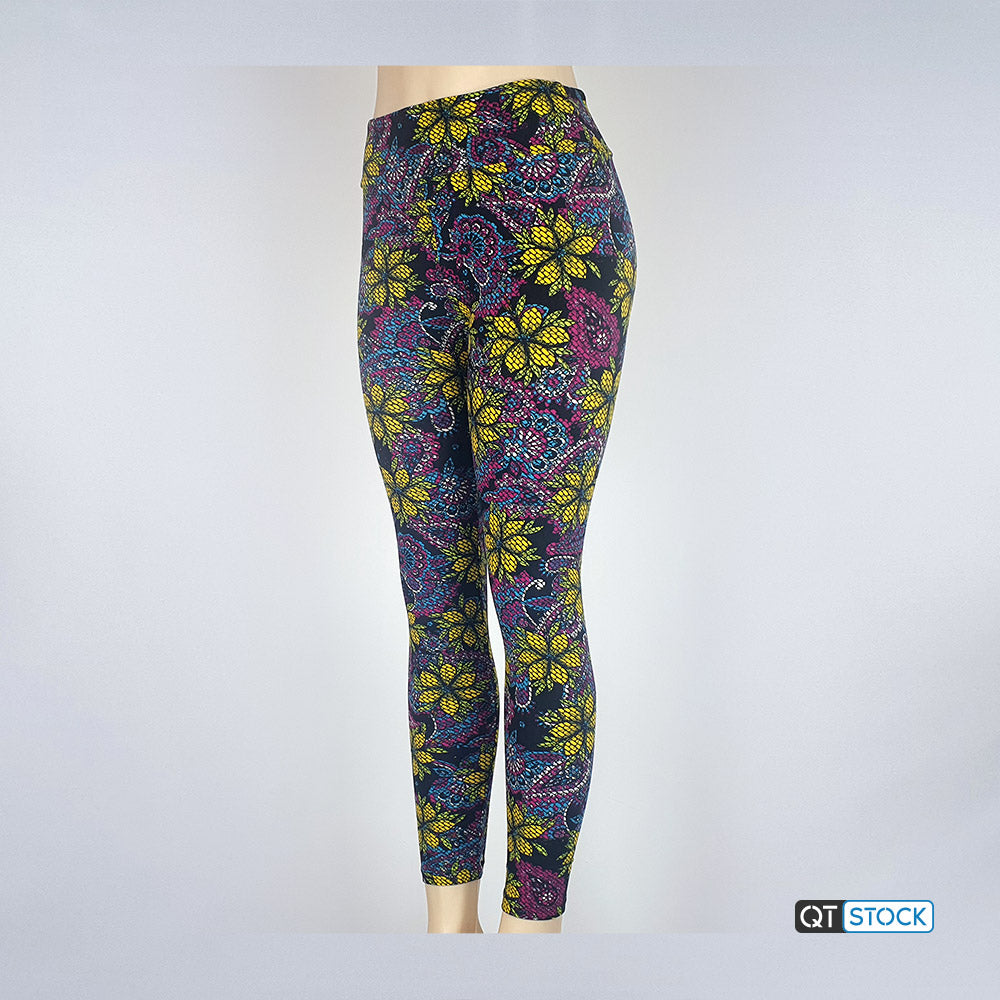 LulaRoe OS Leggings 062 Floral Paisley