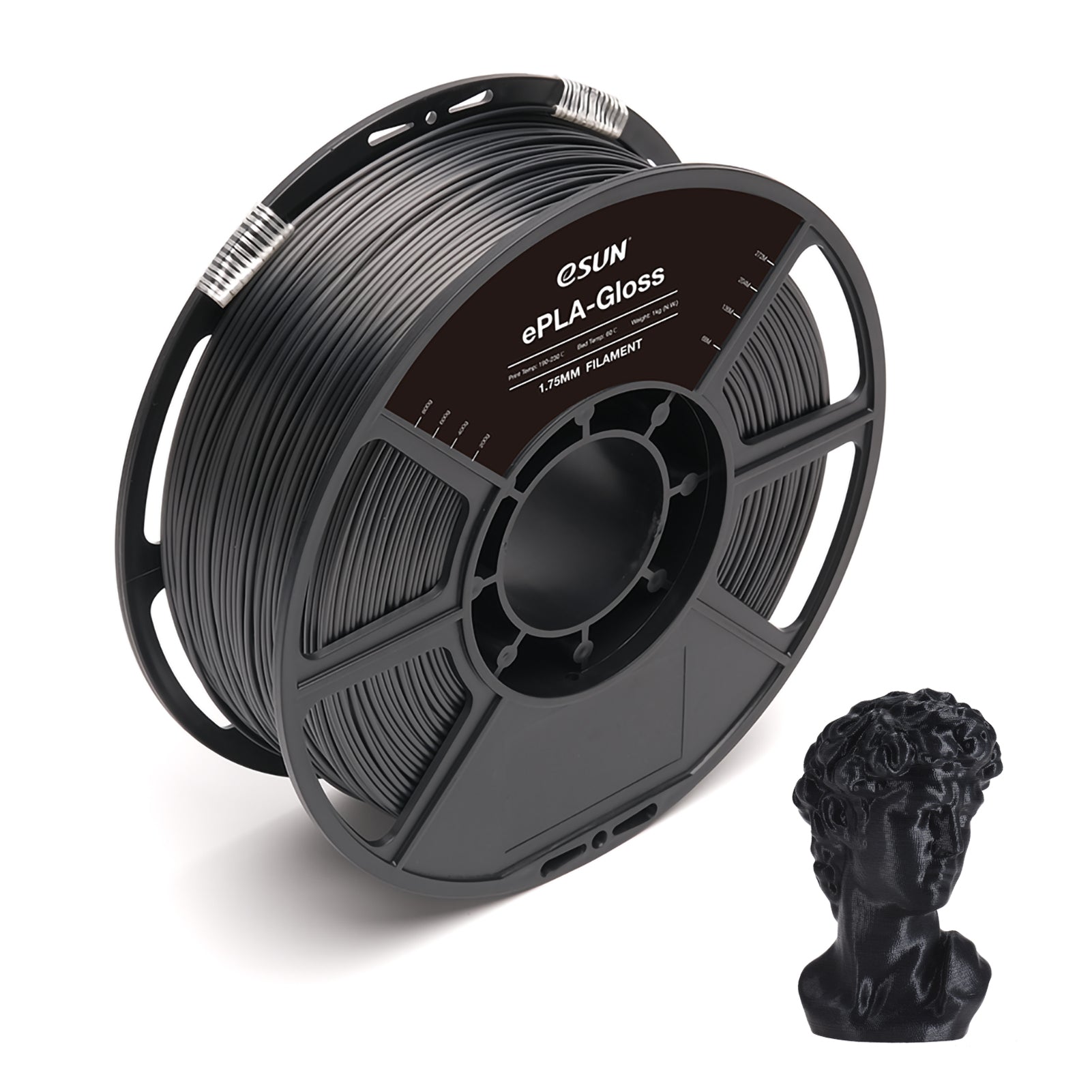 1kg Spool eSUN PLA Gloss Filament 1.75mm diameter Eco-Friendly printing consumables compatible with Creality Artillery Anycubic 3D Printers