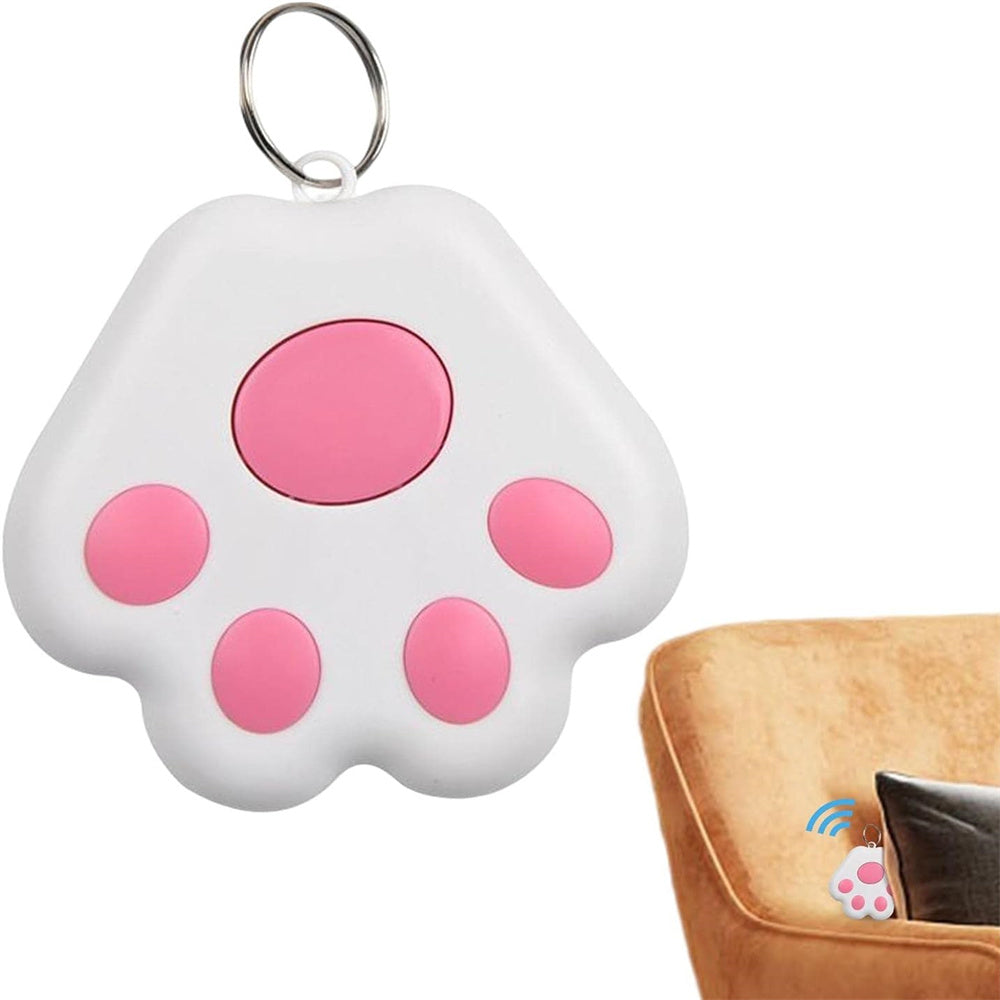 Pink Paw Mini Bluetooth Smart Tracker – Anti-Lost Alarm for Keys