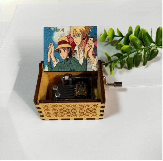 Wooden Music Box Creative Gift Hand Shake Music Box