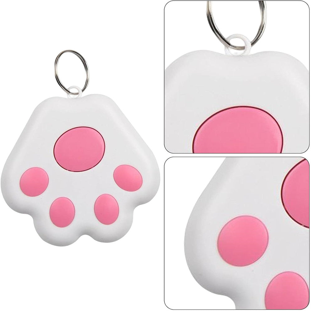 Pink Paw Mini Bluetooth Smart Tracker – Anti-Lost Alarm for Keys