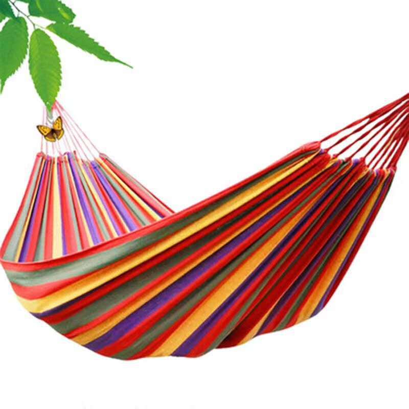 Portable Outdoor Canvas Camping Hammock (190×150 cm