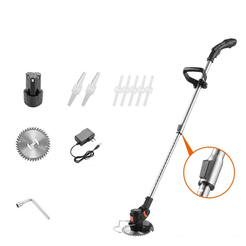 12V Electric Stringless Brush Cutter – 350W Grass Trimmer with 3 Blades
