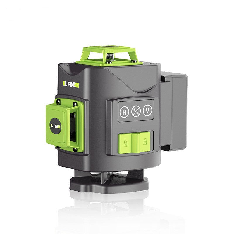12-Line Green Light Level Laser – 360° Vertical & Horizontal with Tripod Requirement