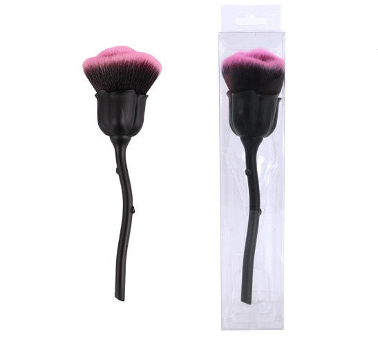 Rose Makeup Brush – Large Soft Powder Brush (Red)