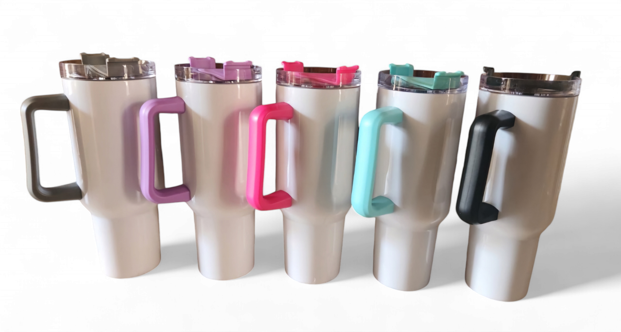 40Oz Travel Tumbler: Colour Handle: Sublimation & Personalization Made Easy