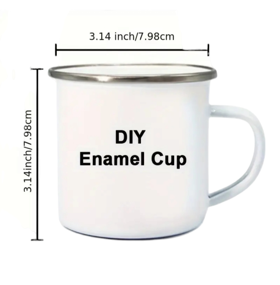 12Oz Enamel Cup: Sublimation & Personalization Made Easy