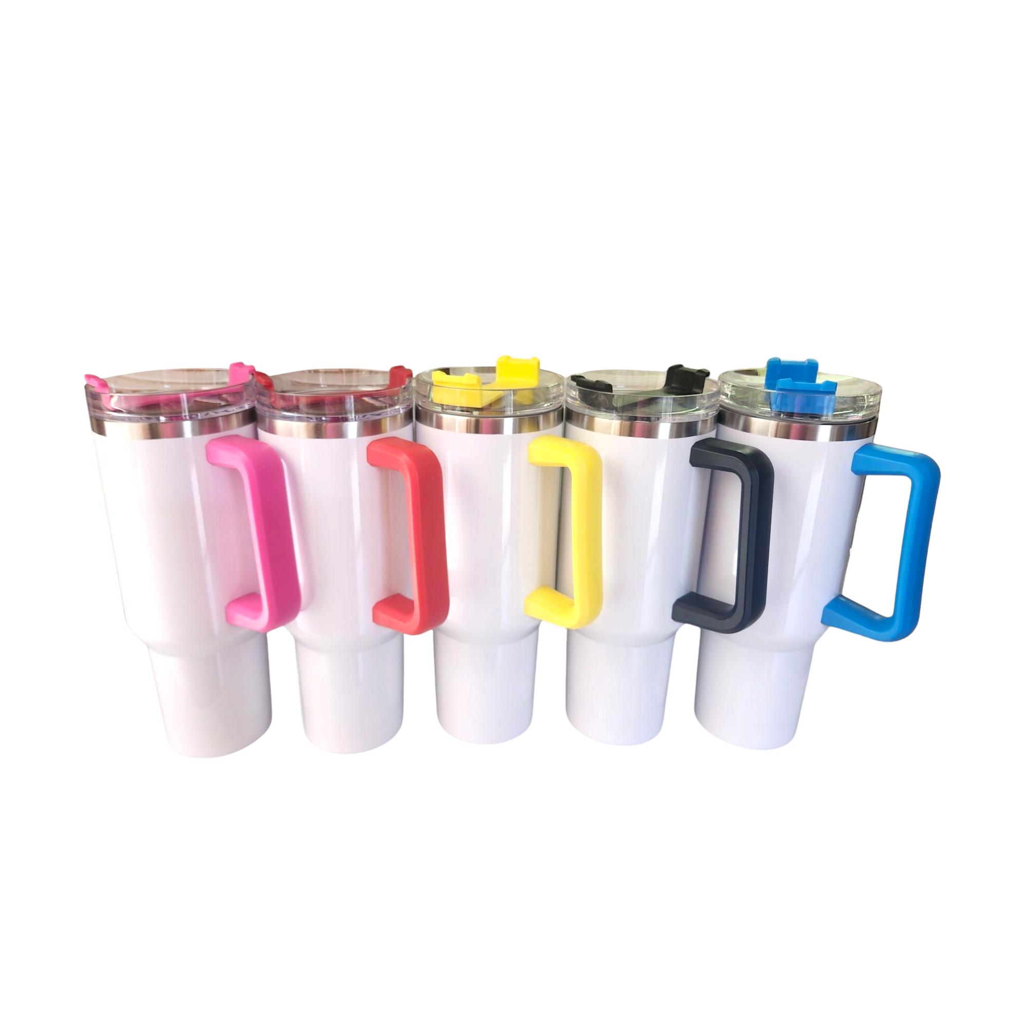 40Oz Travel Tumbler: Colour Handle: Sublimation & Personalization Made Easy
