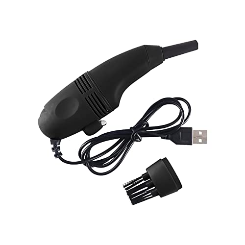 USB Mini Keyboard Vacuum Cleaner with Keyboard Brush – Black