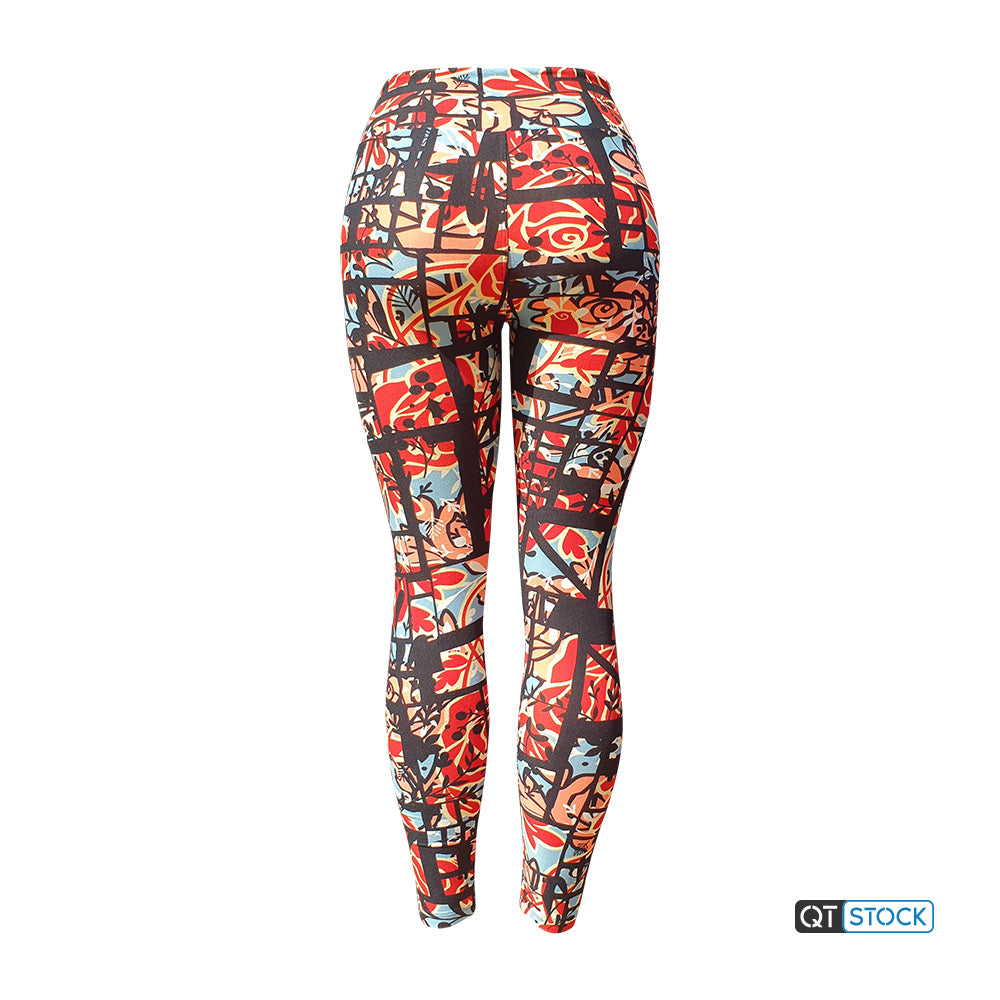 LulaRoe OS Leggings 022 Geometric Floral