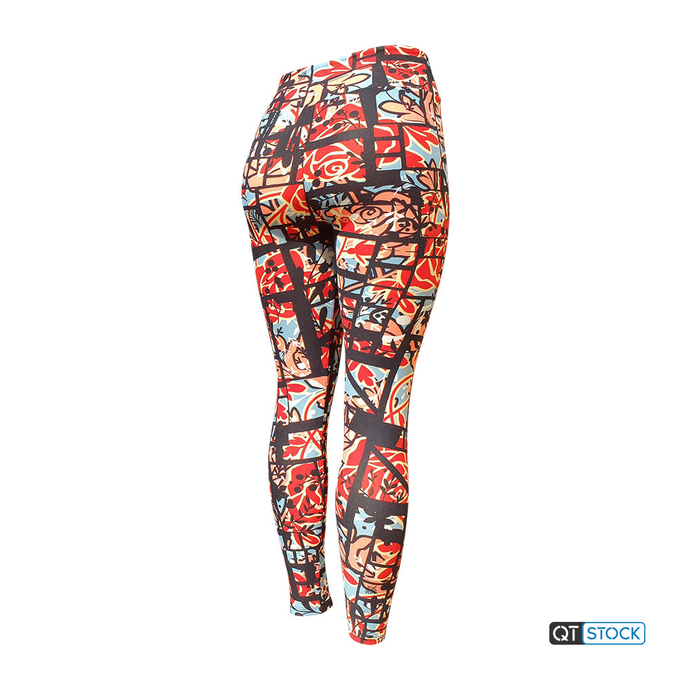 LulaRoe OS Leggings 022 Geometric Floral