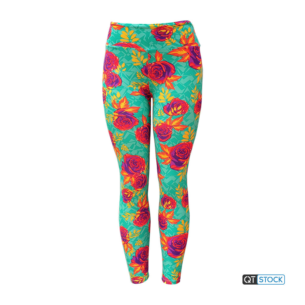 LulaRoe OS Leggings 042 Rose Floral