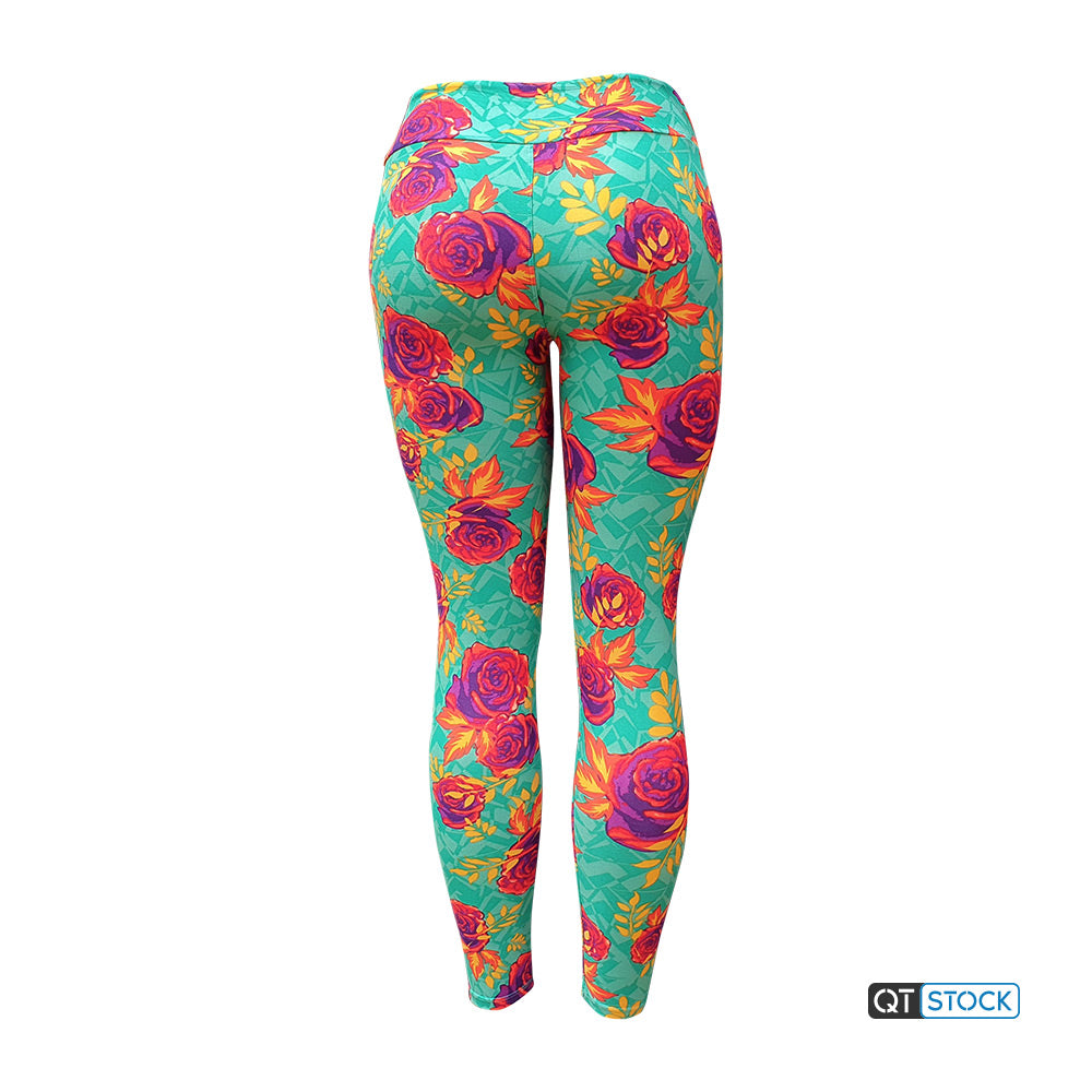 LulaRoe OS Leggings 042 Rose Floral