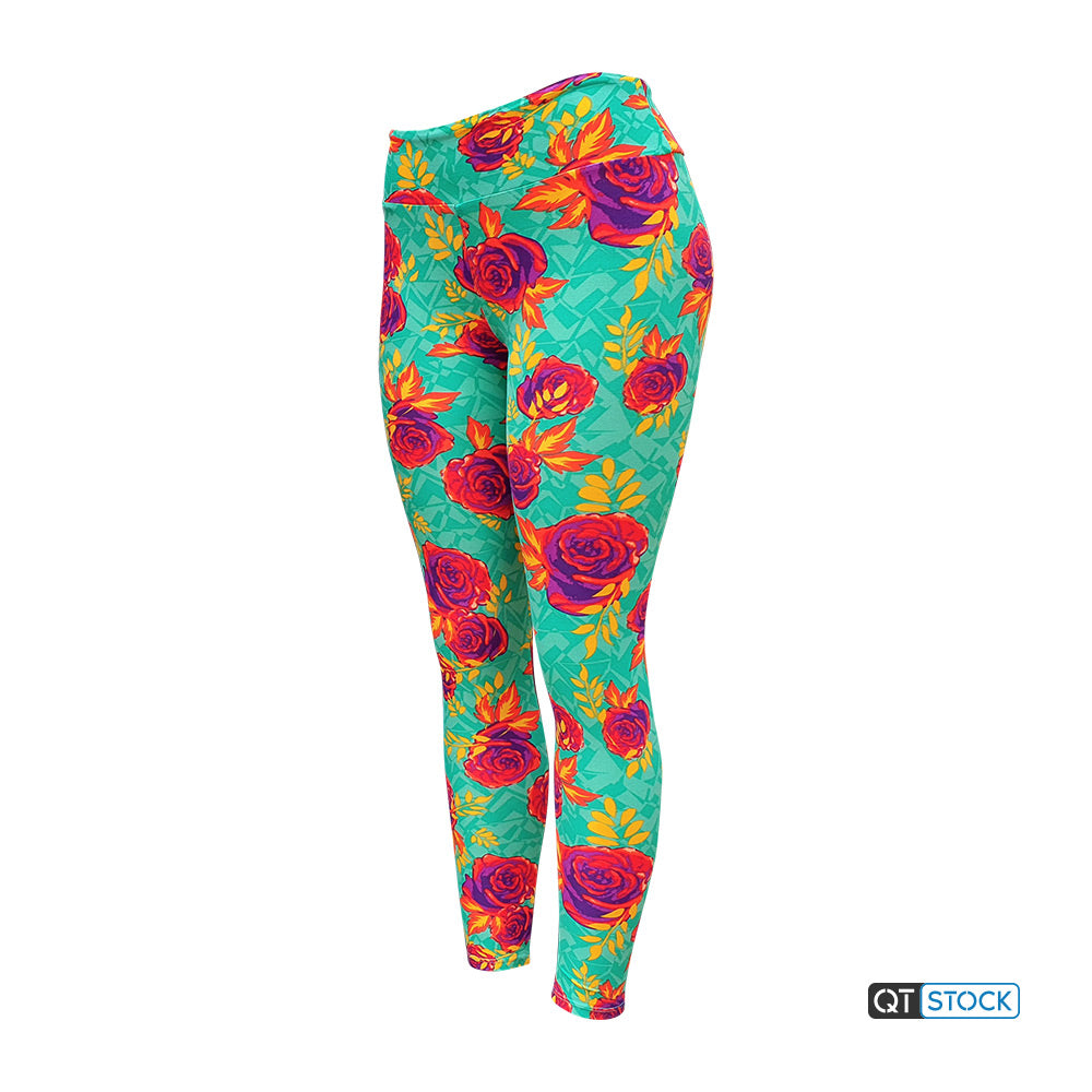 LulaRoe OS Leggings 042 Rose Floral