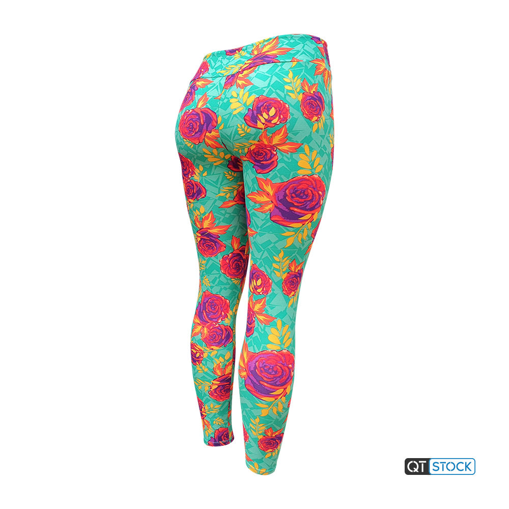 LulaRoe OS Leggings 042 Rose Floral