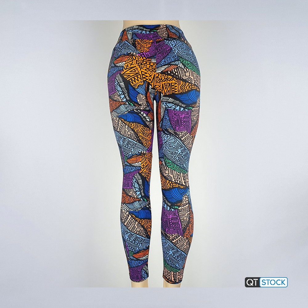 LulaRoe OS Leggings 055 Abstract Geometric