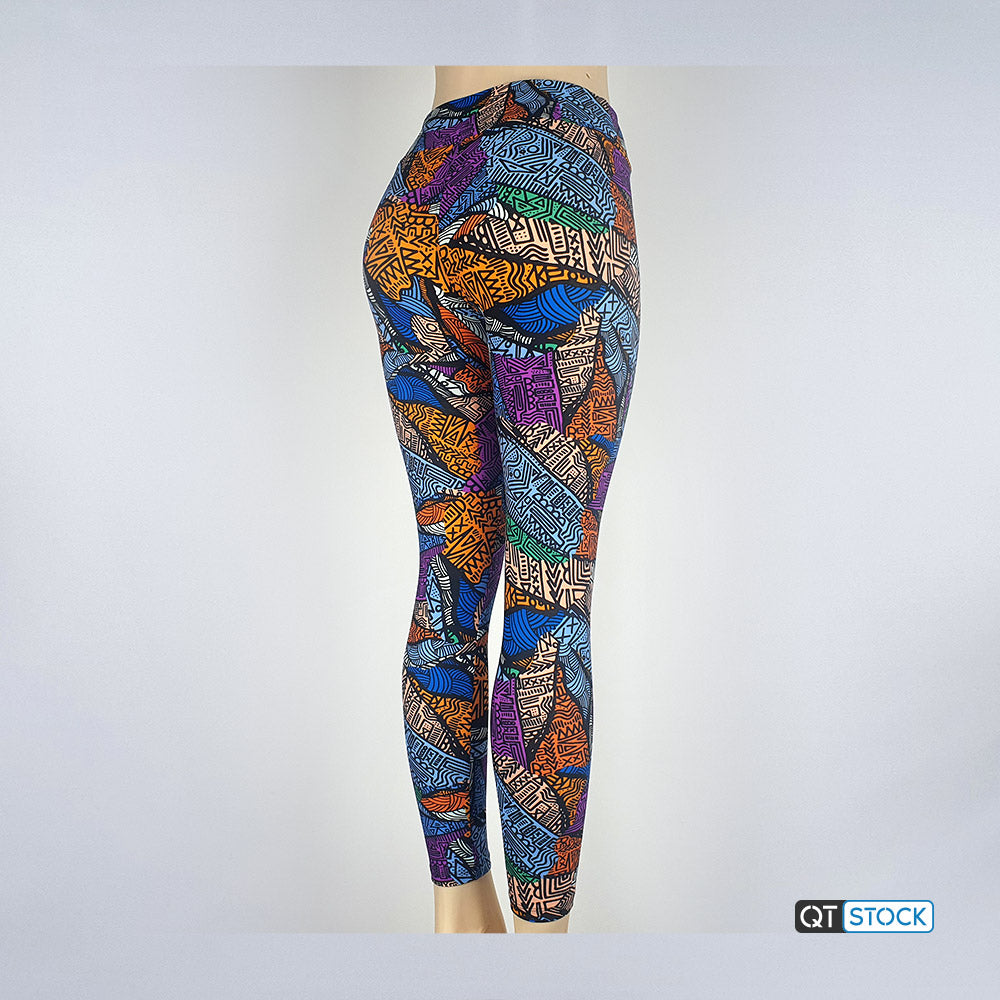 LulaRoe OS Leggings 055 Abstract Geometric