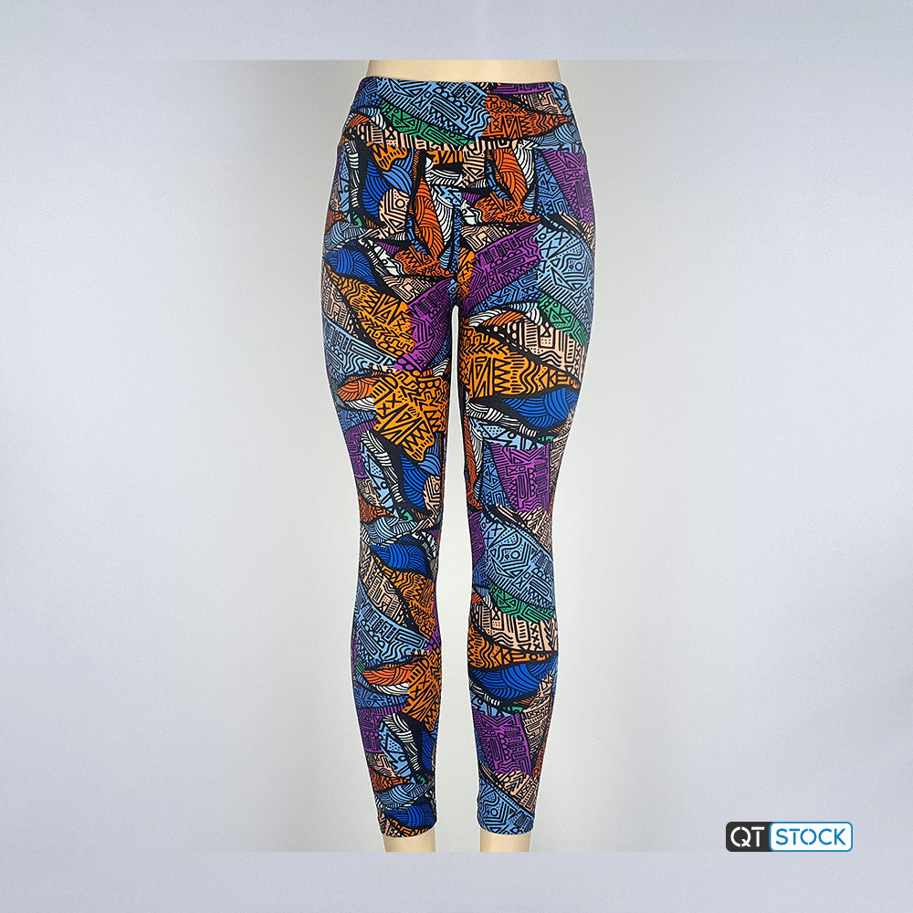 LulaRoe OS Leggings 055 Abstract Geometric