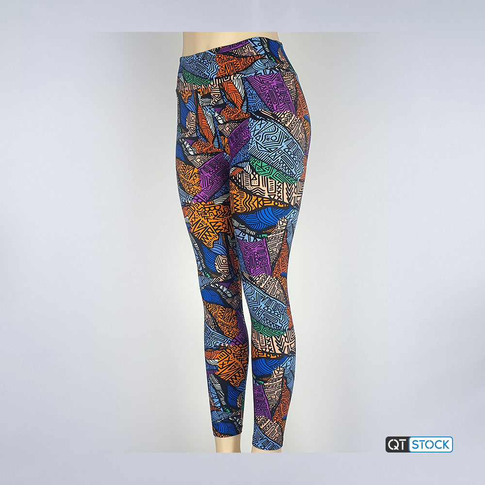 LulaRoe OS Leggings 055 Abstract Geometric