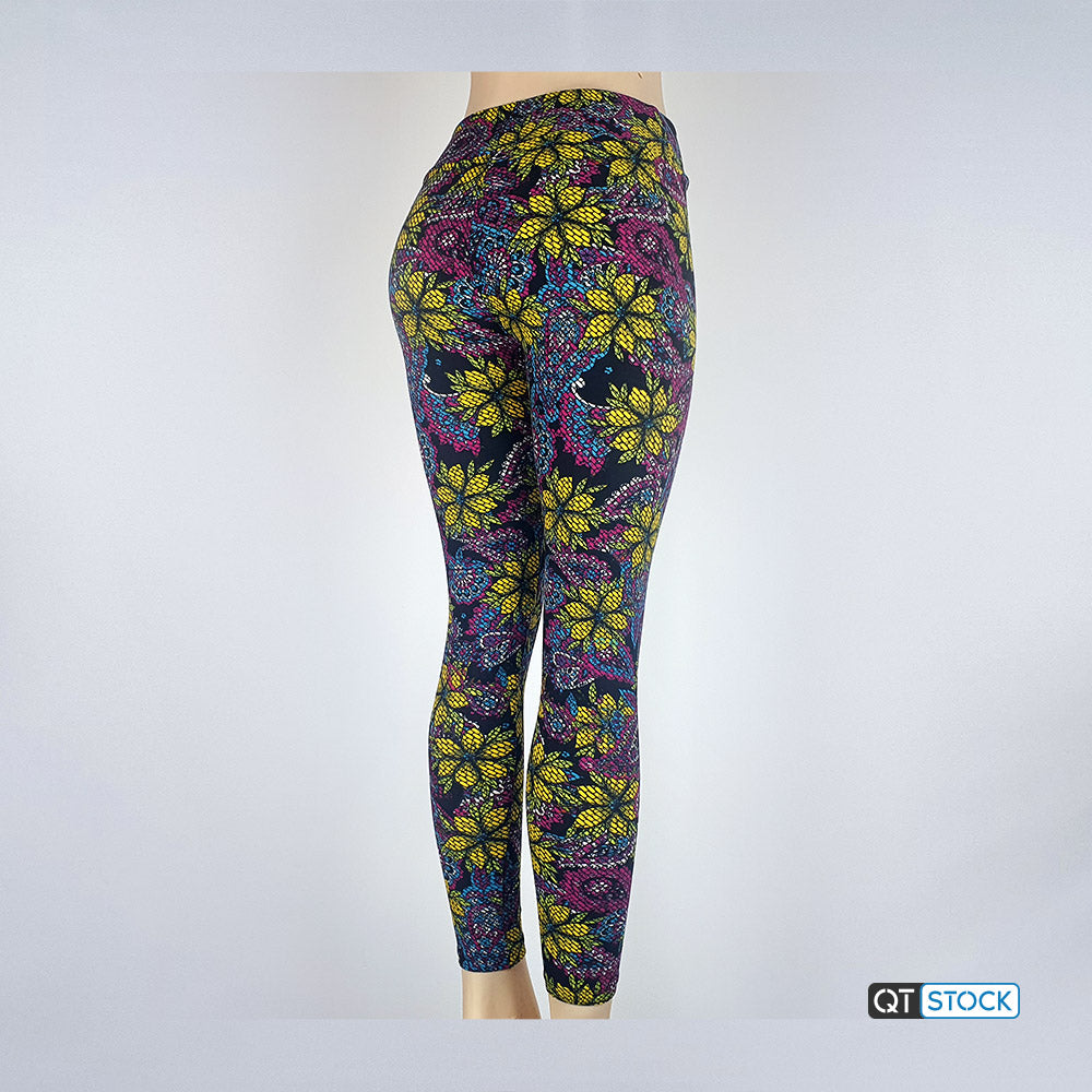 48 Wholesale Miami Leggings With Floral Pattern - at 